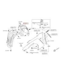 PASSAGE DE ROUE AVANT GTR NISSAN