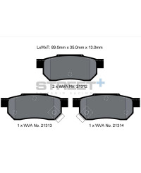 PLAQUETTES ARRIERE STREET+ HONDA CIVIC/ INTEGRA/ ACCORD/ PRELUDE