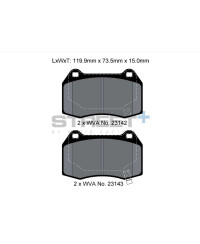 PLAQUETTES AVANT STREET+ NISSAN 350Z (Z33)