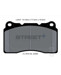 PLAQUETTES AVANT STREET+ HONDA CIVIC/ FORD MUSTANG/ TESLA 
