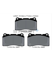 PLAQUETTES AVANTSTREET+ HONDA CIVIC (FC,FK,FL)