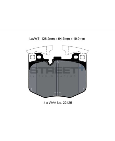 PLAQUETTES AVANT STREET+ TOYOTA SUPRA