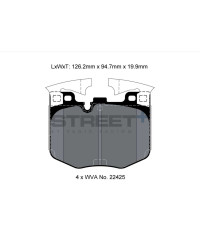PLAQUETTES AVANT STREET+ TOYOTA SUPRA