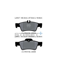 PLAQUETTES ARRIERE STREET+ MERCEDES CLS (C218,C219), CLASSE-E (T MODEL S211, W211, W212) , CLASSE S (W220,COUPE C215, W221), SL 