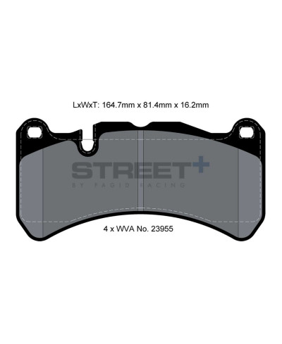 PLAQUETTES AVANT STREET+ MERCEDES CLK (C209/A209), SLK (R171)