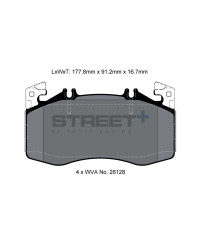 PLAQUETTES AVANT STREET+ MERCEDES CLASSE A (W177), CLA (C118,X118), GLA (H247)
