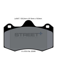 PLAQUETTES AVANT STREET+RENAULT CLIO II 3,0 V6 SPORT / LOTUS EXIGE - PAGID RACING