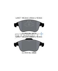 PLAQUETTES AVANT STREET+ RENAULT CLIO IV RS, RS TROPHY