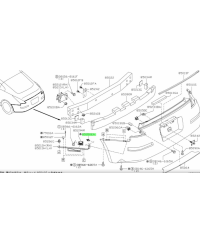AGRAFE CLIP PARE CHOC ARRIERE 350Z NISSAN