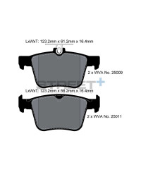 PLAQUETTES ARRIERE STREET+ AUDI A3/Q2/Q3/TT , VW PASSAT B8/TIGUAN/TOURAN - PAGID RACING 