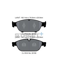 PLAQUETTES AVANT STREET+ AUDI A6/A8 - PAGID RACING 