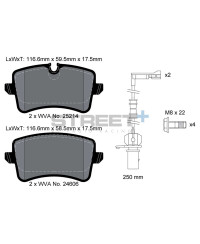 PLAQUETTES ARRIERE STREET+ AUDI A8 - PAGID RACING 