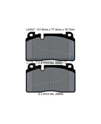 PLAQUETTES AVANT STREET+ AUDI A6/A7/Q5, PORSCHE MACAN - PAGID RACING 