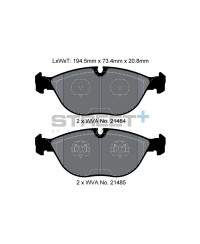 PLAQUETTES AVANT STREET+ AUDI A4/A8/TT, VW GOLF IV/PASSAT - PAGID RACING