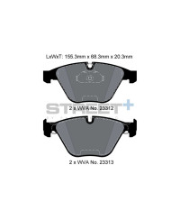 PLAQUETTES AVANT STREET+ BMW SERIE 5 (E60/E61) , SERIE 6 (E63/E64), SERIE 7 (E65/E66/E67) - PAGID RACING