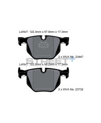 PLAQUETTES ARRIERE STREET+ BMW X5 (E70/F15/F85), X6 (E71/E72/F16/F86) - PAGID RACING