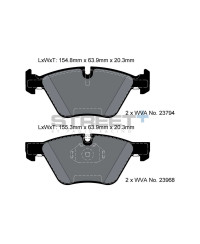 PLAQUETTES ARRIERE STREET+ BMW SERIE 3 (E90/E91/E92/E93), X1 (E84), Z4 (E89) - PAGID RACING