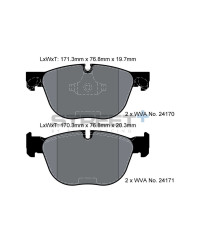 PLAQUETTES AVANT STREET+ BMW X4 (F26), X5 (E70, F15, F85), X6 (F16,F86) - PAGID RACING