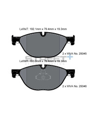 PLAQUETTES AVANT STREET + BMW SERIE 5 (F10,F11,F05), SERIE 6 (F12,F13,F06), SERIE 7 (F01,F02,F03,F04) - PAGID RACING