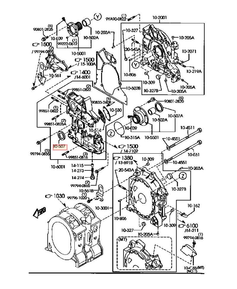 JOINT SPI ARBRE EXCENTRIQUE RX8 MAZDA 