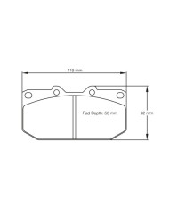 PLAQUETTES AVANT COMPETITION RSL29 NISSAN 300ZX/ SUBARU WRX/ MITSUBISHI 3000GT VR4 - PAGID RACING 