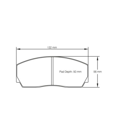PLAQUETTES ARRIERE COMPETITION RSL NISSAN GT-R NISMO GT3 - PAGID RACING 