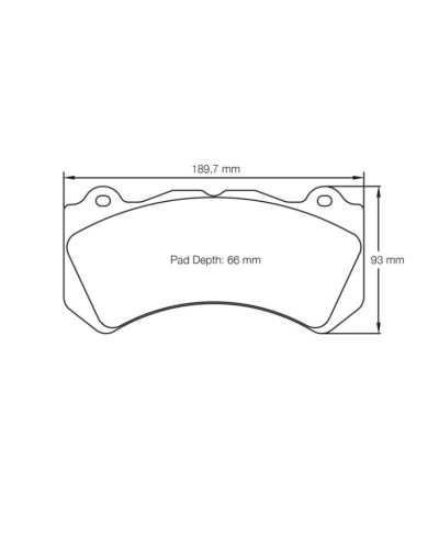 PLAQUETTES AVANT RACING RSL NISSAN GT-R R35/ AUDI RS6/ MERCEDES CLK, C63 AMG/ DODGE CHALLENGER/CHEVROLET CAMARO - PAGID RACING