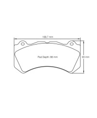 PLAQUETTES AVANT RACING RSL NISSAN GT-R R35/ AUDI RS6/ MERCEDES CLK, C63 AMG/ DODGE CHALLENGER/CHEVROLET CAMARO - PAGID RACING