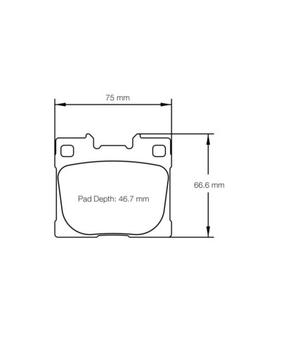 PLAQUETTES ARRIERE RACING RSL29 TOYOTA YARIS GR - PAGID RACING 