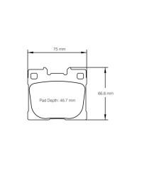 PLAQUETTES ARRIERE RACING RSL29 TOYOTA YARIS GR - PAGID RACING 