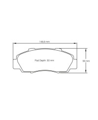 PLAQUETTES AVANT RACING RSL29 HONDA ACCORD TYPE R/INTEGRA TYPE R (DC2)/NSX- PAGID RACING 
