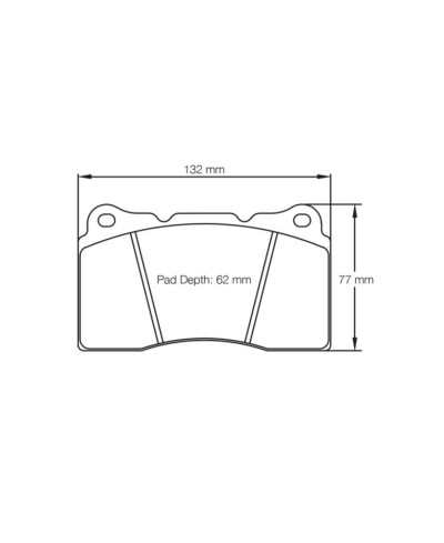 PLAQUETTES AVANT RACING RSL HONDA CIVIC TYPE R (BREMBO)/ SUBARU STI/ MITSUBISHI LANCER EVO V-IX-X- PAGID RACING 