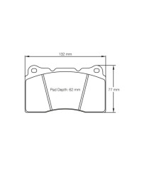 PLAQUETTES AVANT RACING RSL HONDA CIVIC TYPE R (BREMBO)/ SUBARU STI/ MITSUBISHI LANCER EVO V-IX-X- PAGID RACING 