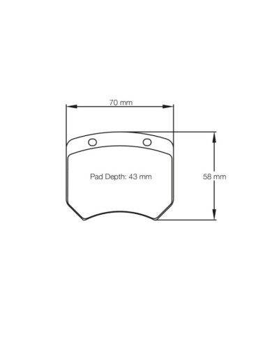 PLAQUETTES ARRIERE RACING RSL HONDA CIVIC TYPE R TCR/ SUBARU WRX STI TCR/ AUDI RS3 LMS TCR/VW GOLF GTI TCR- PAGID RACING 