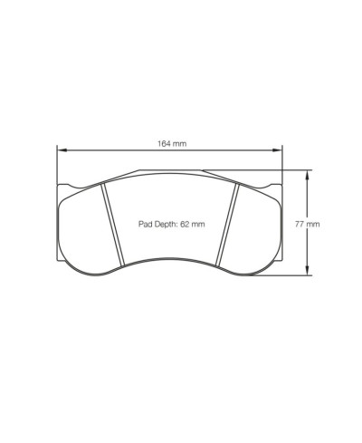PLAQUETTES AVANT RACING RSL HONDA NSX GT3- PAGID RACING 