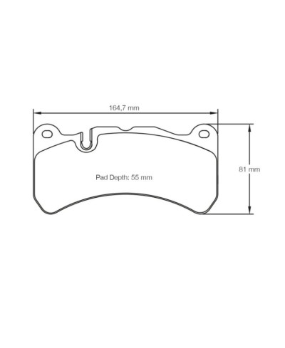 PLAQUETTES AVANT RACING RSL SUBARU STI (BREMBO)/ LEXUS IS-F/ MERCEDES SLK 55 AMG- PAGID RACING 