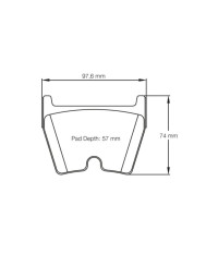 PLAQUETTES AVANT RACING RSL MITSUBISHI EVO X R4/ SUPER GR.N TARMAC SPEC/ AUDI R8,RS3-RS6, TTRS- PAGID RACING 