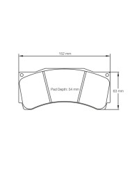 PLAQUETTES AVANT RACING RSL MITSUBISHI LANCER EVO X R4 TARMAC RALLY / FORD MUSTANG FP350S RACING - PAGID RACING 
