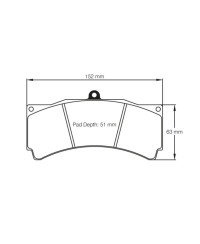 PLAQUETTES ARRIERE RACING RSL MITSUBISHI LANCER EVO X R4 TARMAC RALLY- PAGID RACING 