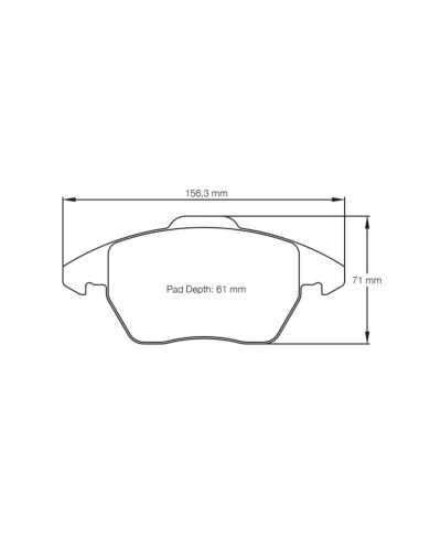 PLAQUETTES AVANT RACING RSL29 AUDI A1,A3,TT/ VW GOLF V GTI,VI GTI, POLO 2 WRC MK5- PAGID RACING 