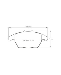 PLAQUETTES AVANT RACING RSL29 AUDI A1,A3,TT/ VW GOLF V GTI,VI GTI, POLO 2 WRC MK5- PAGID RACING 