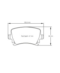 PLAQUETTES ARRIERE RACING RSL19 AUDI A3/S3/RS3/TT/TTS/TTRS- PAGID RACING 