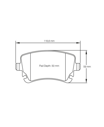 PLAQUETTES ARRIERE RACING RSL19 AUDI A4-A8,S4, S5, Q5, RS5, RS6 - PAGID RACING 