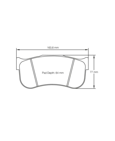 PLAQUETTES AVANT RACING RSL AUDI R8 GT4/GT4 CUP/LMS GT2 - PAGID RACING 