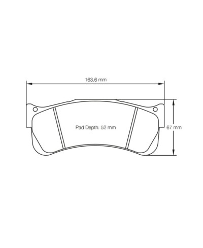 PLAQUETTES AVANT RACING RSL AUDI R8 LMS ULTRA GT3/ ASTON MARTIN VANTAGE/ LAMBORGHINI GALLARDO/ MASERATI TROFEO/ PORSCHE 992 GT3-