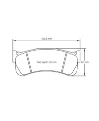 PLAQUETTES AVANT RACING RSL AUDI R8 LMS ULTRA GT3/ ASTON MARTIN VANTAGE/ LAMBORGHINI GALLARDO/ MASERATI TROFEO/ PORSCHE 992 GT3-