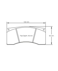 PLAQUETTES ARRIERE RACING RSL AUDI R8 LMS ULTRA GT3/ BMW M4/ MERCEDES AMG GT/ PORSCHE 991-997/ LEXUS RCF- PAGID RACING 