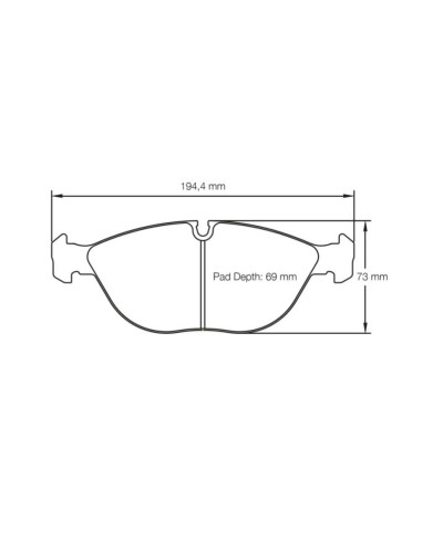 PLAQUETTES AVANT RACING RSL29 AUDI RS4 QUATTRO,TT/ BMW Z8/ MERCEDES SLK/ GOLF IV - PAGID RACING 