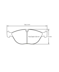 PLAQUETTES AVANT RACING RSL29 AUDI RS4 QUATTRO,TT/ BMW Z8/ MERCEDES SLK/ GOLF IV - PAGID RACING 