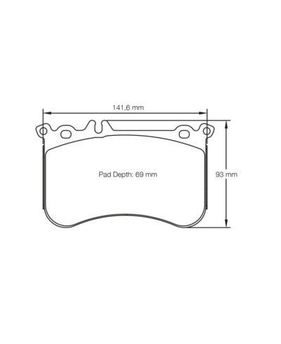 PLAQUETTES AVANT RACING RSL29 MERCEDES A45 AMG (W176)/ CLA 45 AMG/ SLK 55 AMG (R172)- PAGID RACING 